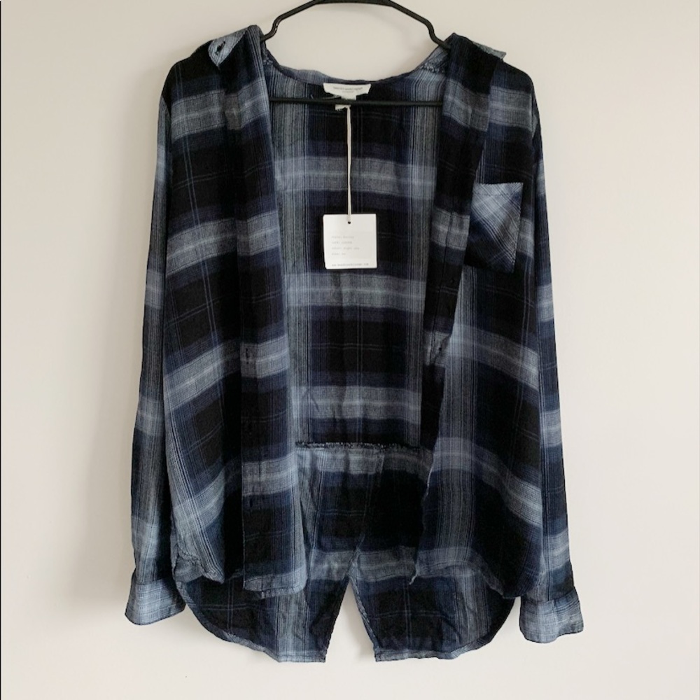 Plaid button down shirt